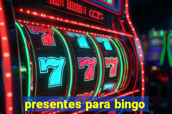 presentes para bingo